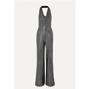 Alice + Olivia Salem metallic printed jumpsuit